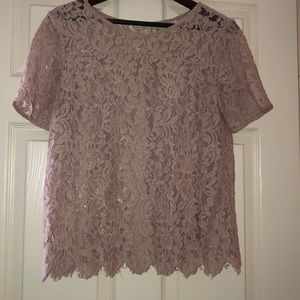 Lace blush pink